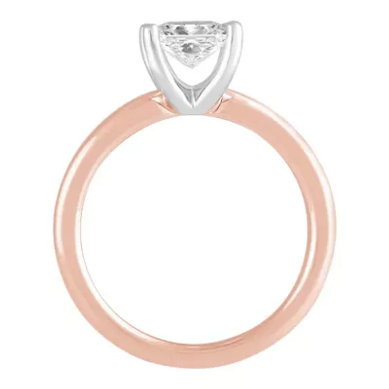 Lab Created 1 1/ ct. t.w. Lab Grown Diamond Solitare Ring in 14K Gold