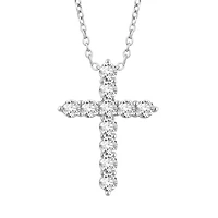 Lab Created 1 ct. t.w. Grown Diamond Cross Pendant 14K Gold