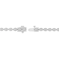 Lab Created 3 ct. t.w. Grown Diamond Pear-Shaped Bezel-Set Tennis Bracelet 10K Gold