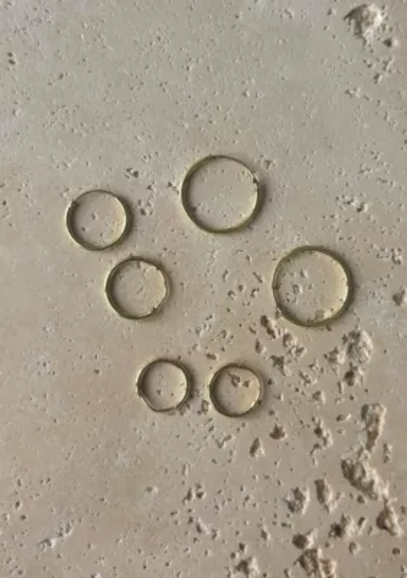 14k Gold Vermeil .925 Sterling Silver Set of 3 Endless Hoop Earrings