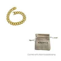Men's Tarnish Resistant 14k Gold Plated Extra Thick Cuban Chain