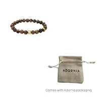 Men's Tarnish Resistant Tiger's Eye Bead Stretch Bracelet