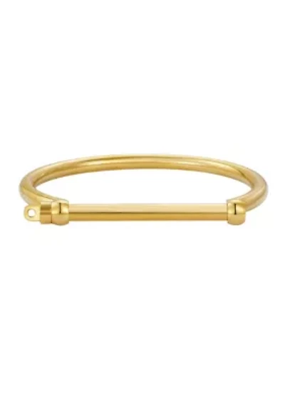 Tarnish Resistant 14k Gold Men's Screw Cuff