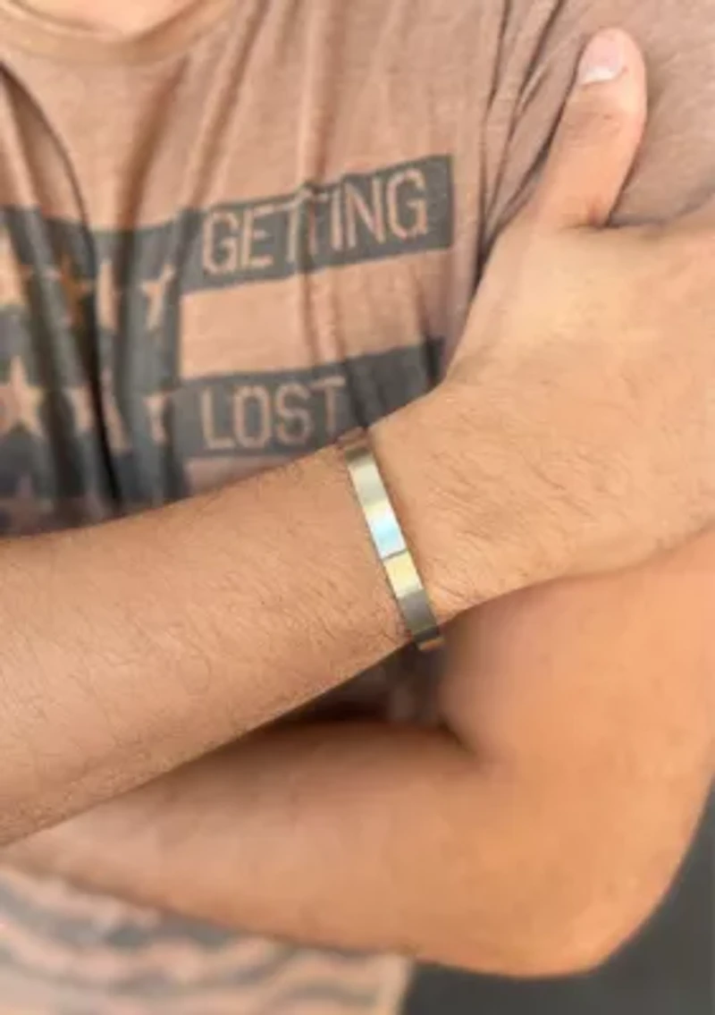 Men's Tarnish Resistant Stainless Steel Cuff
