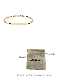 Tarnish Resistant 18k Gold Plated ID Bracelet
