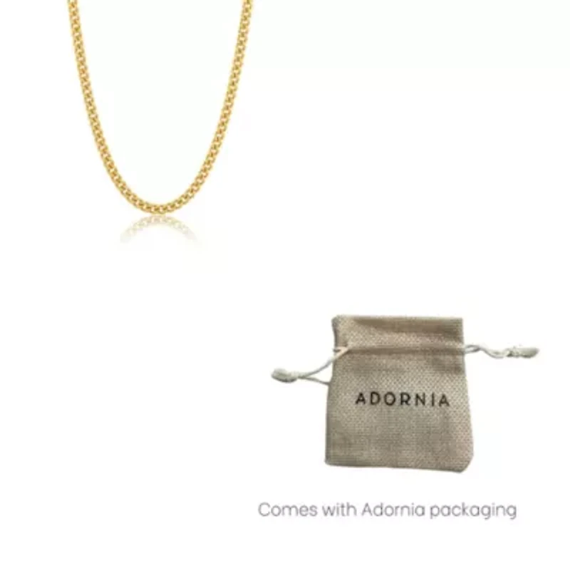 Men's Tarnish Resistant 14k Gold Plated 24 5mm Cuban Curb Chain