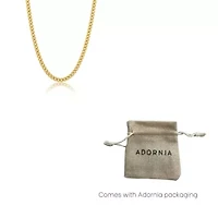 Men's Tarnish Resistant 14k Gold Plated 24 5mm Cuban Curb Chain