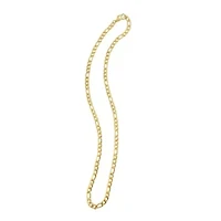 Men's Tarnish Resistant 14k Gold Plated 24 6mm Figaro Chain Necklace