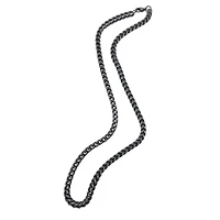 Men's Tarnish Resistant Oxidized Franco Chain Necklace