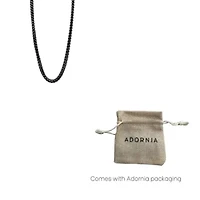 Men's Tarnish Resistant Oxidized Franco Chain Necklace