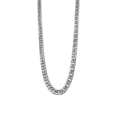 Men's Tarnish Resistant Rhodium Plated Extra Thick 9mm Cuban Chain