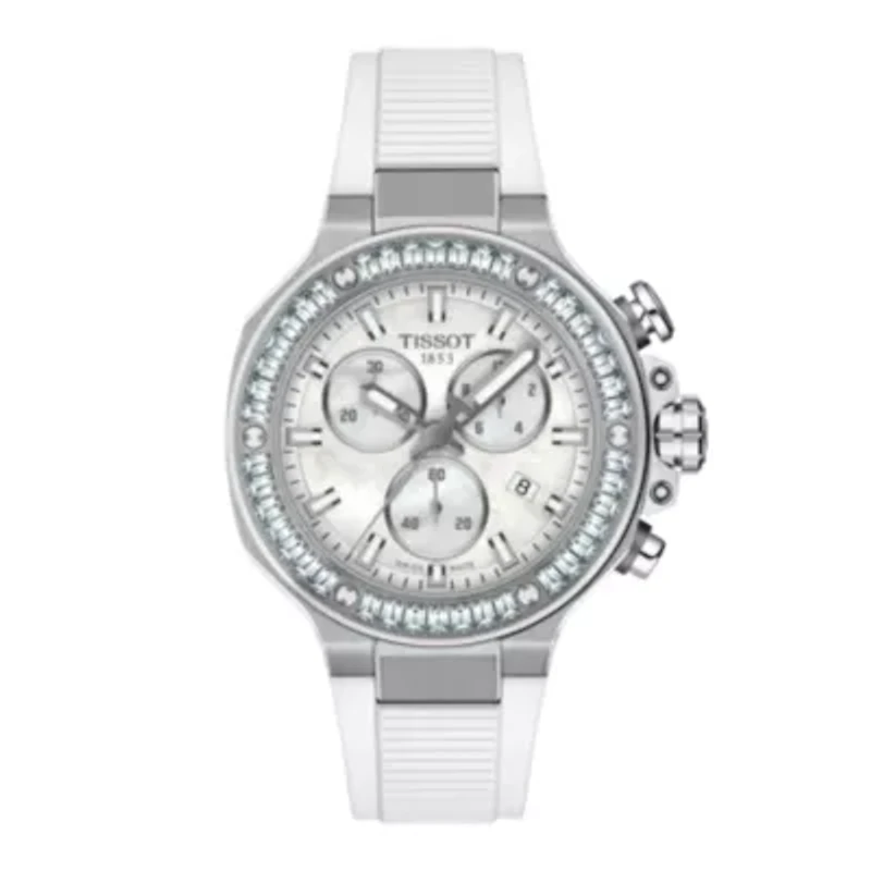 Unisex Tissot T-Race Quartz Chronograph 38mm Ceramic Watch