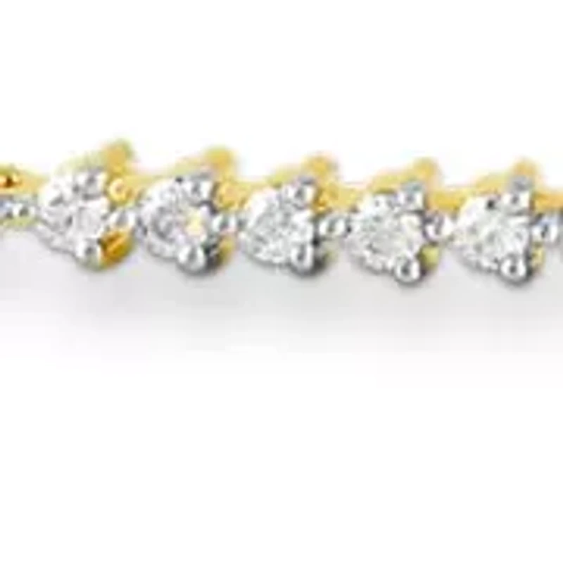 Womens Diamond Rope Bar Bracelet