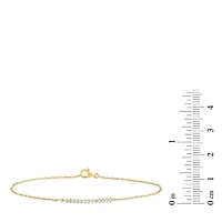 Womens Diamond Rope Bar Bracelet