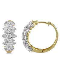 Womens Diamond Hoop Earring