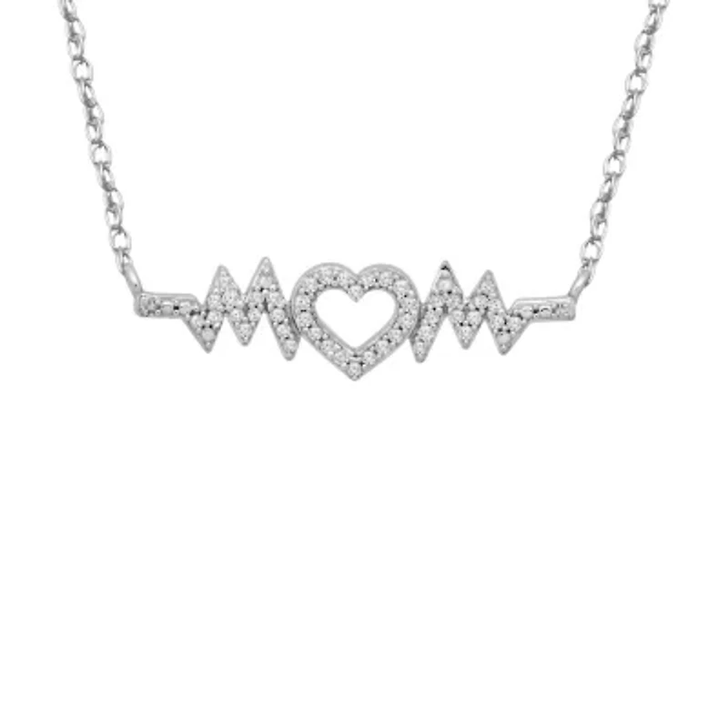 Womens Diamond Mom Necklace