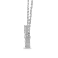Lab Created Womens Diamond Cross Pendant