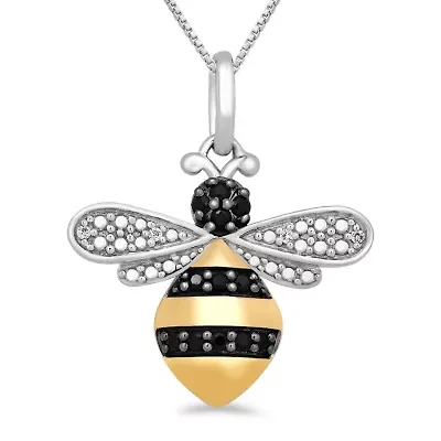 Womens Diamond Bee Pendant