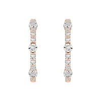 3/8 ct. tw. Diamond Hoop Earring in 14K Gold