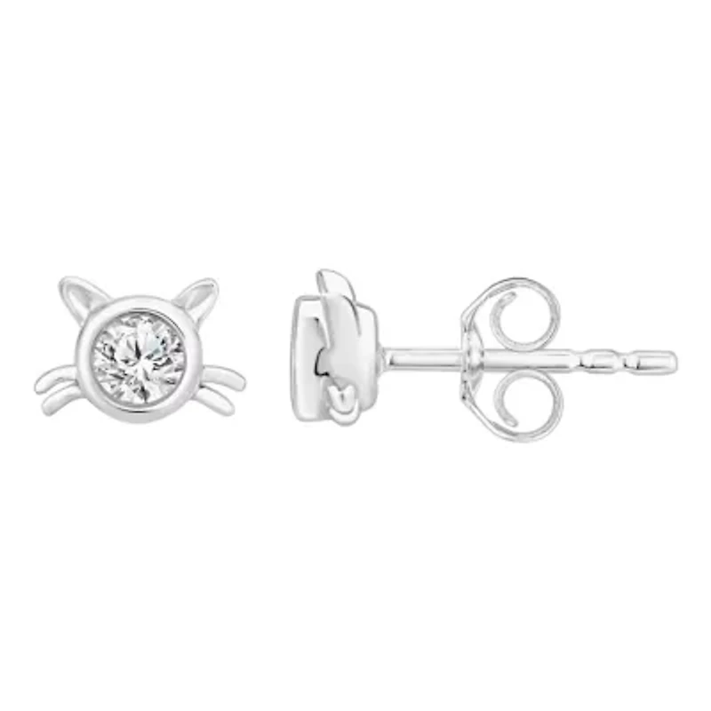 1/4 ct. tw. Diamond CAT Earring in 10K Gold