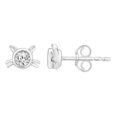 1/4 ct. tw. Diamond CAT Earring in 10K Gold