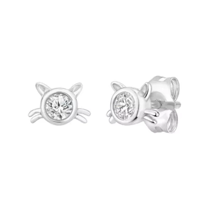 1/4 ct. tw. Diamond CAT Earring in 10K Gold