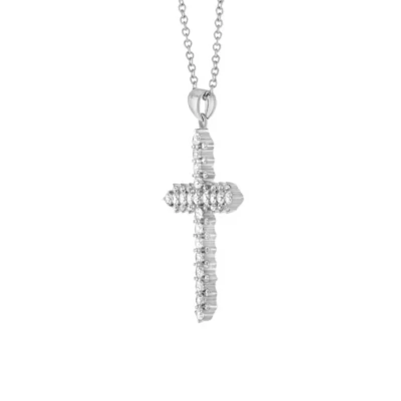 3/4 ct. tw. Diamond Cross Pendant in 14K Gold