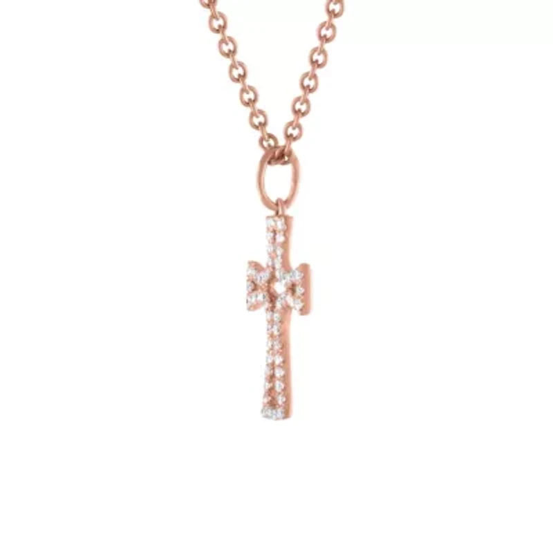 1/6 ct. tw. Diamond Fashion Cross Pendant in 10K Gold