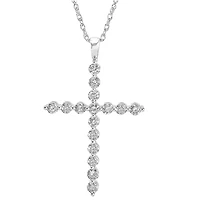 2 ct. tw. Diamond Cross Pendant in 14K Gold