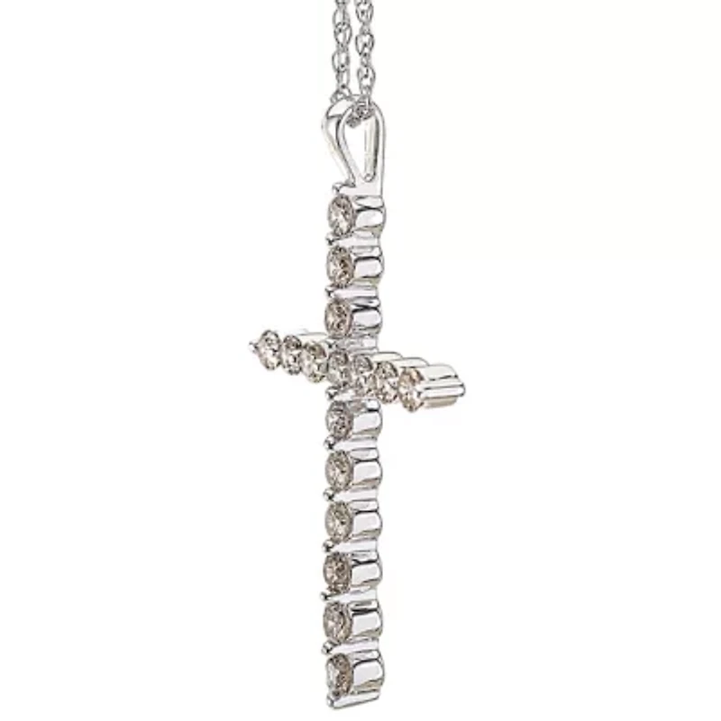 2 ct. tw. Diamond Cross Pendant in 14K Gold