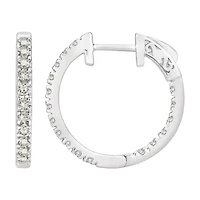 1/ ct. tw. Diamond Hoop Earring in 18K Gold