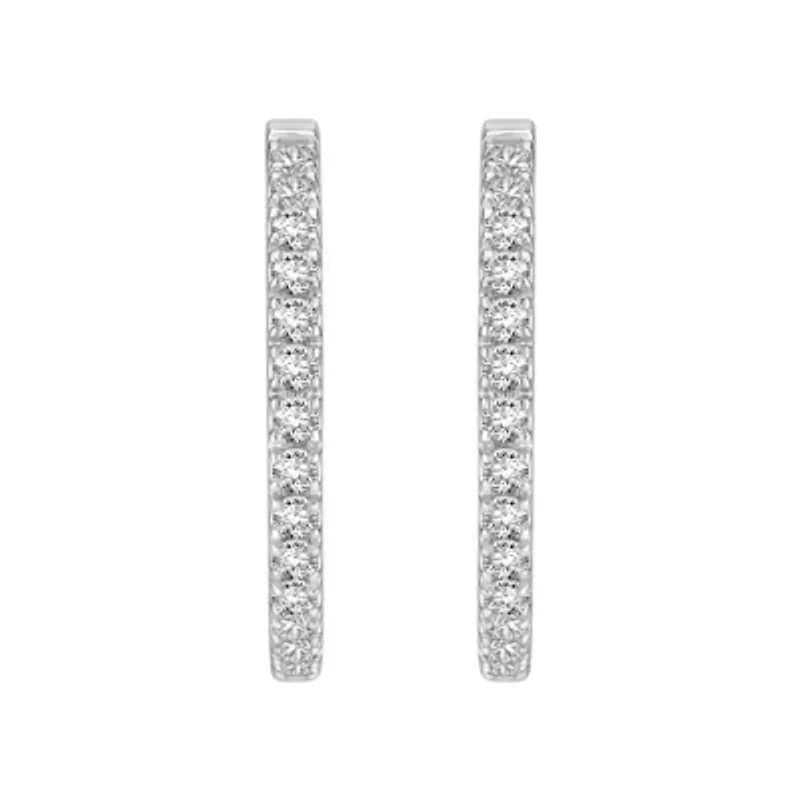1 1/2 ct. tw. Diamond Hoop Earring in 18KGold