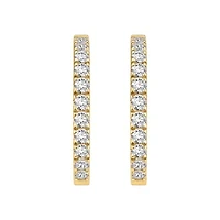 3 ct. tw. Diamond Hoop Earrings in 10K Gold