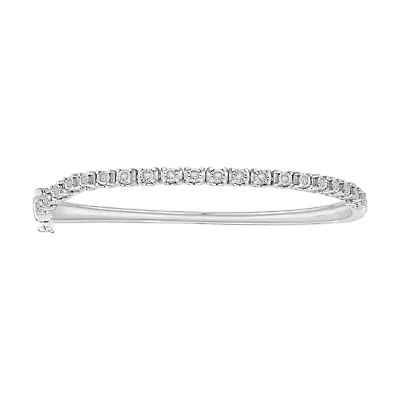 1/4 ct. tw. Diamond Bangle in 14K Gold