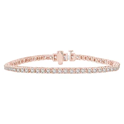 3 ct. tw. Diamond Straight Line Bracelet in 10K Gold