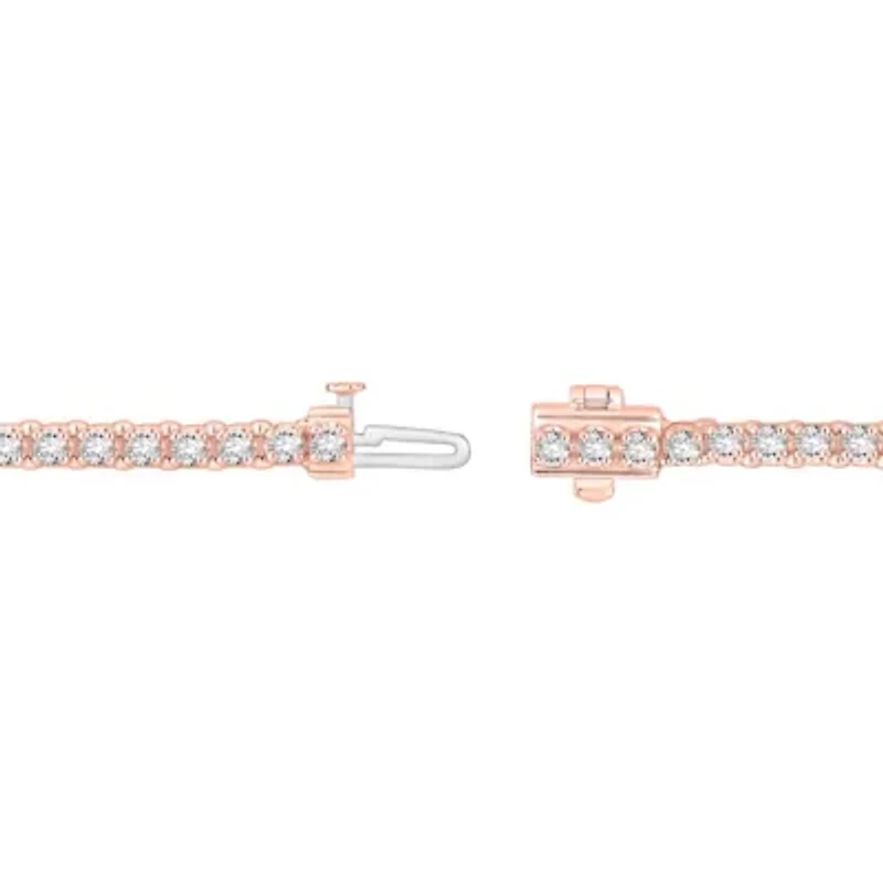 3 ct. tw. Diamond Straight Line Bracelet in 10K Gold