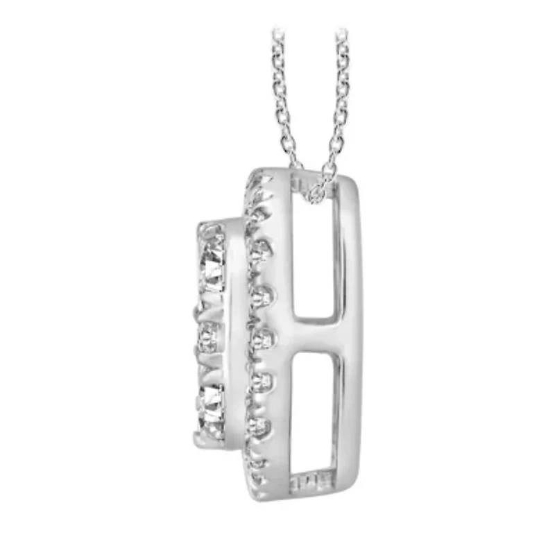 1 ct. tw. Diamond Cushion Shape Pendant in 10K Gold