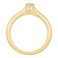 1/2 ct. tw. Diamond Pear Solitare Ring in 14K Gold