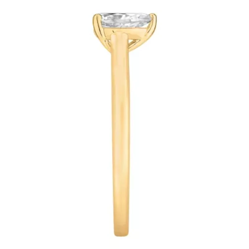 1/2 ct. tw. Diamond Pear Solitare Ring in 14K Gold