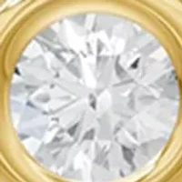 Lab Created 18K Vermeil Plated 0.36 Ct Round Lab Grown Diamond Cluster Ring Size 7