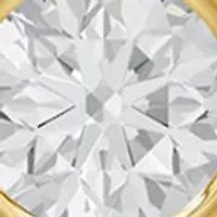 Lab Created 18K Vermeil Plated 1.36 Ct Round Lab Grown Diamond Hoop Earrings