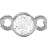 Lab Created 14K White Gold 0.25 Carat TW Bezel Set Lab Grown Diamond Station Necklace 18