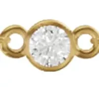 Lab Created 14K Yellow Gold 1.00 Carat TW Bezel Set Lab Grown Diamond Station Necklace 18"