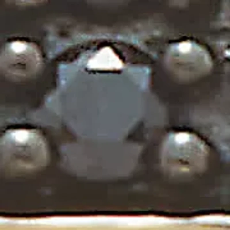 Men's .27 TCW Black and White Diamond 18K Gold-Plated Sterling Silver Ring