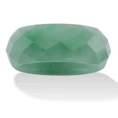 Genuine Green Jade Faceted Band
