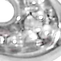 .039 TCW Diamond Heart Link Platinum Over Sterling Silver Ring