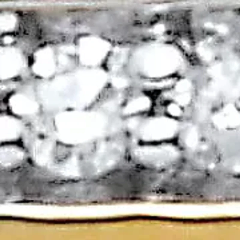 Men's .15 TCW Diamond 18K Gold-Plated Sterling Silver Slit Band Ring