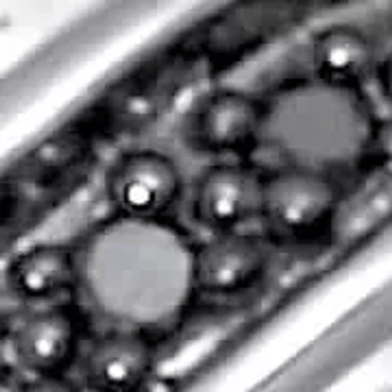 03 TCW Men's Round Genuine Black Diamond Platinum-Plated Sterling Silver Ring