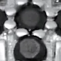 .22 TCW Men's Round Black Spinel and CZ Sterling Silver Cross Ring