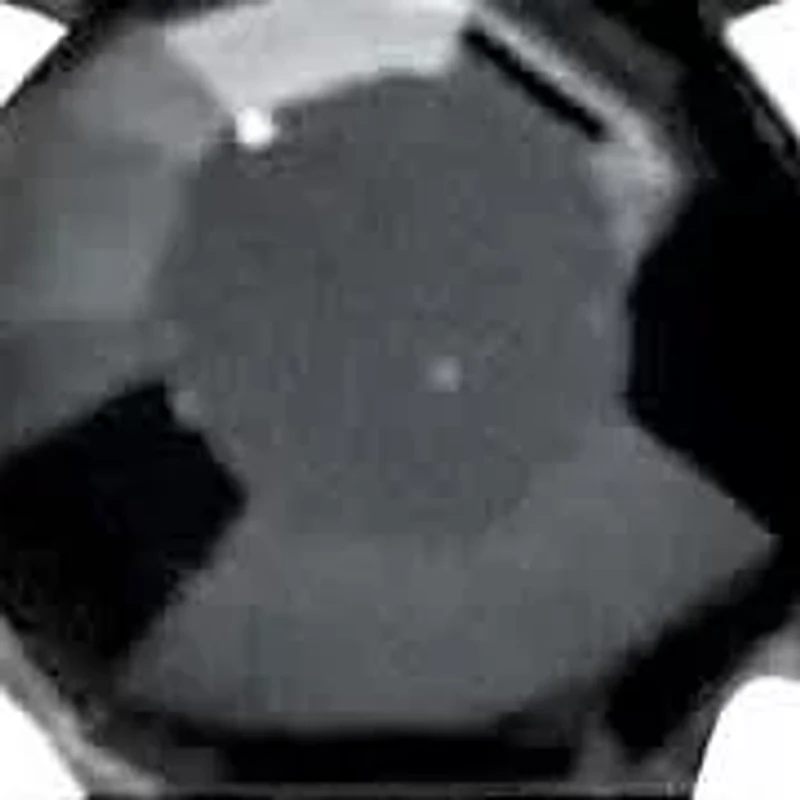 Men's Round Black Crystal Stainless Steel Ring